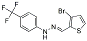 N-(3-BROMO-THIOPHEN-2-YLMETHYLENE)-N'-(4-TRIFLUOROMETHYL-PHENYL)-HYDRAZINE Struktur