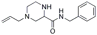 4-ALLYL-N-BENZYLPIPERAZINE-2-CARBOXAMIDE Struktur