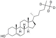 CHOLESTEROL-25,26,26,26-D4 Struktur