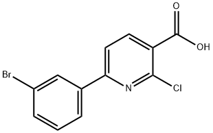 6-(3-BROMO-PHENYL)-2-CHLORO-NICOTINIC ACID Struktur