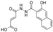 4-[N'-(3-HYDROXY-NAPHTHALENE-2-CARBONYL)-HYDRAZINO]-4-OXO-BUT-2-ENOIC ACID Struktur