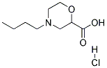 4-BUTYL-MORPHOLINE-2-CARBOXYLIC ACID HYDROCHLORIDE Struktur