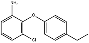 3-CHLORO-2-(4-ETHYLPHENOXY)ANILINE Struktur