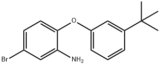 5-BROMO-2-[3-(TERT-BUTYL)PHENOXY]ANILINE Struktur