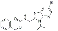 (6-BROMO-3-ISOPROPYL-5-METHYL-3H-IMIDAZO[4,5-B]PYRIDIN-2-YLMETHYL)-CARBAMIC ACID BENZYL ESTER Struktur