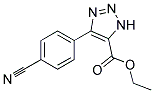 5-(4-CYANO-PHENYL)-3H-[1,2,3]TRIAZOLE-4-CARBOXYLIC ACID ETHYL ESTER Struktur