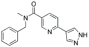 N-BENZYL-N-METHYL-6-(1H-PYRAZOL-4-YL)NICOTINAMIDE Struktur