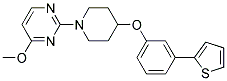 4-METHOXY-2-(4-[3-(2-THIENYL)PHENOXY]PIPERIDIN-1-YL)PYRIMIDINE Struktur