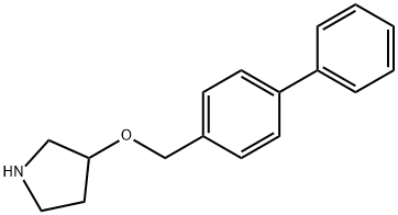 3-([1,1'-BIPHENYL]-4-YLMETHOXY)PYRROLIDINE Struktur