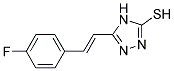 5-[(E)-2-(4-FLUOROPHENYL)VINYL]-4H-1,2,4-TRIAZOLE-3-THIOL Struktur