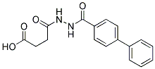 4-[N'-(BIPHENYL-4-CARBONYL)-HYDRAZINO]-4-OXO-BUTYRIC ACID Struktur