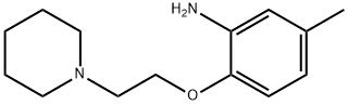 5-METHYL-2-(2-PIPERIDIN-1-YL-ETHOXY)-PHENYLAMINE Struktur