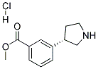 (S)-METHYL 3-(PYRROLIDIN-3-YL)BENZOATE HYDROCHLORIDE Struktur