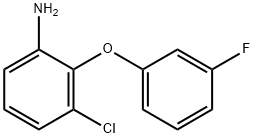 3-CHLORO-2-(3-FLUOROPHENOXY)ANILINE Struktur