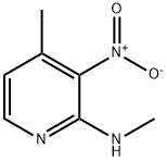 METHYL-(4-METHYL-3-NITRO-PYRIDIN-2-YL)-AMINE Struktur