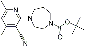 4-(3-CYANO-4,6-DIMETHYL-PYRIDIN-2-YL)-[1,4]DIAZEPANE-1-CARBOXYLIC ACID TERT-BUTYL ESTER Struktur