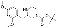 (S)-3-(2,4-DIMETHOXY-BENZYL)-PIPERAZINE-1-CARBOXYLIC ACID TERT-BUTYL ESTER Struktur