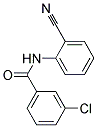 3-CHLORO-N-(2-CYANO-PHENYL)-BENZAMIDE Struktur