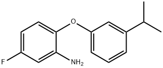 5-FLUORO-2-(3-ISOPROPYLPHENOXY)ANILINE Struktur