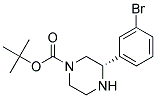 (S)-3-(3-BROMO-PHENYL)-PIPERAZINE-1-CARBOXYLIC ACID TERT-BUTYL ESTER Struktur