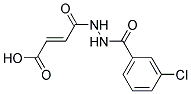 4-[N'-(3-CHLORO-BENZOYL)-HYDRAZINO]-4-OXO-BUT-2-ENOIC ACID Struktur