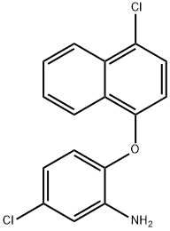 5-CHLORO-2-[(4-CHLORO-1-NAPHTHYL)OXY]ANILINE Struktur