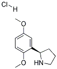 (R)-2-(2,5-DIMETHOXYPHENYL)PYRROLIDINE HYDROCHLORIDE Struktur