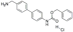 (4'-AMINOMETHYL-BIPHENYL-4-YL)-CARBAMIC ACID BENZYL ESTER HYDROCHLORIDE Struktur