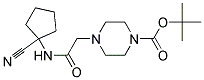 4-[(1-CYANO-CYCLOPENTYLCARBAMOYL)-METHYL]-PIPERAZINE-1-CARBOXYLIC ACID TERT-BUTYL ESTER Struktur