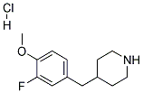 4-(3-FLUORO-4-METHOXY-BENZYL)-PIPERIDINE HYDROCHLORIDE Struktur