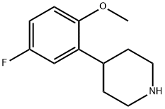 4-(5-FLUORO-2-METHOXYPHENYL)PIPERIDINE Struktur