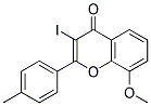 3-IODO-8-METHOXY-2-P-TOLYL-CHROMEN-4-ONE Struktur