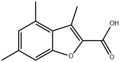 3,4,6-TRIMETHYL-1-BENZOFURAN-2-CARBOXYLIC ACID Struktur