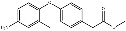 METHYL 2-[4-(4-AMINO-2-METHYLPHENOXY)PHENYL]-ACETATE Struktur