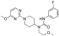 N'-(3-FLUOROPHENYL)-N-(2-METHOXYETHYL)-N-[1-(4-METHOXYPYRIMIDIN-2-YL)PIPERIDIN-4-YL]UREA Struktur