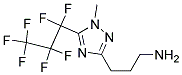 (5-HEPTAFLUOROPROPYL-1-METHYL-1H-[1,2,4]TRIAZOL-3-YL)-PROPYL-AMINE Struktur