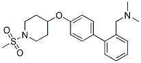 N,N-DIMETHYL-1-(4'-([1-(METHYLSULFONYL)PIPERIDIN-4-YL]OXY)BIPHENYL-2-YL)METHANAMINE Struktur