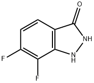 6,7-DIFLUORO-3-HYDROXY (1H)INDAZOLE Struktur