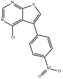 4-CHLORO-5-(4-NITROPHENYL)THIENO[2,3-D]PYRIMIDINE Struktur