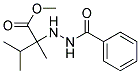 2-(N'-BENZOYL-HYDRAZINO)-2,3-DIMETHYL-BUTYRIC ACID METHYL ESTER Struktur