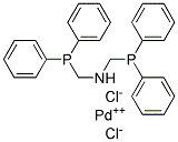 BIS[(DIPHENYLPHOSPHANYL)METHYL]AMINE PALLADIUM(II) DICHLORIDE Struktur