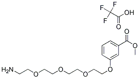 3-(11-AMINO-3,6,9-TRIOXAUNDECANOXY)BENZOIC ACID METHYL ESTER TRIFLUORACETIC ACID SALT Struktur