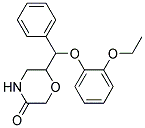 (2RS,3RS)-6-[A-(2-ETHOXYPHENOXY)BENZYL]MORPHOLIN-3-ONE Struktur