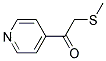 2-(METHYLTHIO)-1-(4-PYRIDINYL)-ETHANONE Struktur