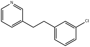 3-(3-CHLOROPHENYLETHYL)PYRIDINE 結(jié)構(gòu)式