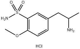 3-(4'-METHOXY-3'-SULFONAMIDOPHENYL)-2-PROPYLAMINE, HYDROCHLORIDE Struktur