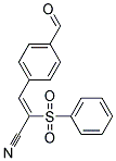 3-(4-FORMYLPHENYL)-2-(PHENYLSULPHONYL)ACRYLONITRILE Struktur