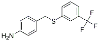 3-(4-AMINOBENZYLTHIO)BENZOTRIFLUORID Struktur