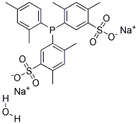 BIS(4,6-DIMETHYL-3-SULFONATOPHENYL)(2,4-DIMETHYLPHENYL)PHOSPHINE, DISODIUM SALT HYDRATE Struktur