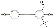 3-TERT-BUTYL-2-HYDROXY-5-(4-HYDROXY-PHENYLETHYNYL)-BENZALDEHYDE Struktur